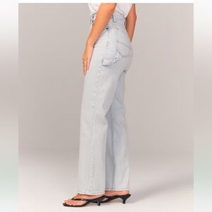 Abercrombie & Fitch The 90s Straight Ultra High Rise Carpenter Jeans 27/4 Long
